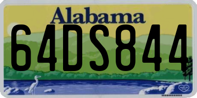 AL license plate 64DS844