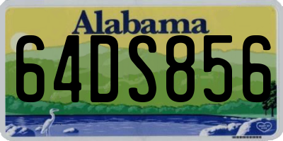 AL license plate 64DS856