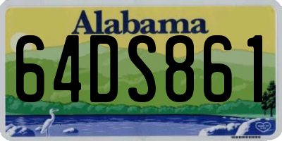 AL license plate 64DS861