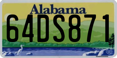 AL license plate 64DS871