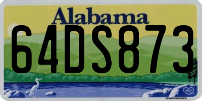 AL license plate 64DS873