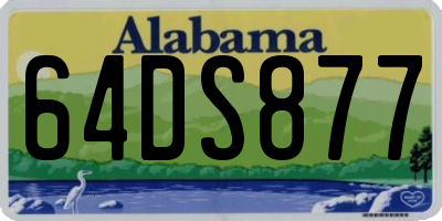 AL license plate 64DS877