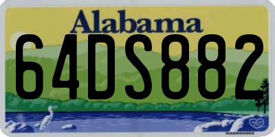 AL license plate 64DS882