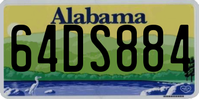 AL license plate 64DS884