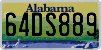 AL license plate 64DS889