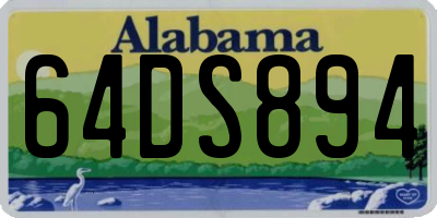 AL license plate 64DS894