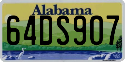AL license plate 64DS907