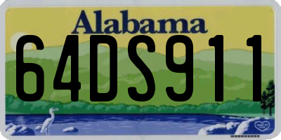 AL license plate 64DS911