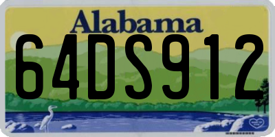 AL license plate 64DS912