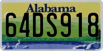 AL license plate 64DS918