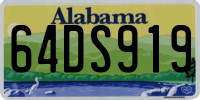 AL license plate 64DS919