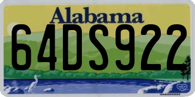 AL license plate 64DS922