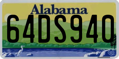 AL license plate 64DS940