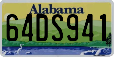 AL license plate 64DS941