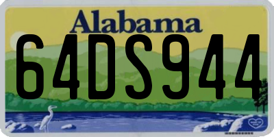 AL license plate 64DS944