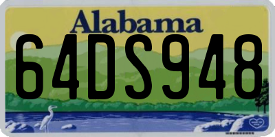 AL license plate 64DS948