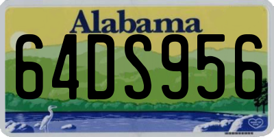 AL license plate 64DS956