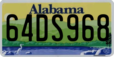AL license plate 64DS968