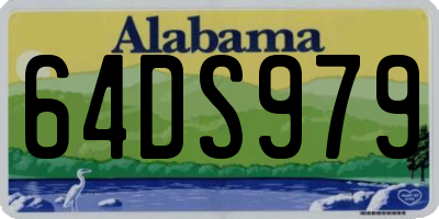 AL license plate 64DS979