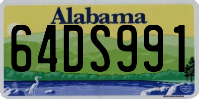 AL license plate 64DS991