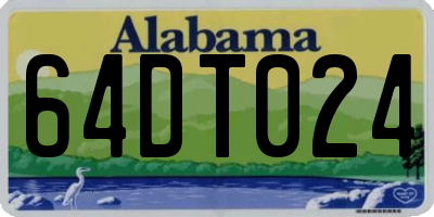 AL license plate 64DT024