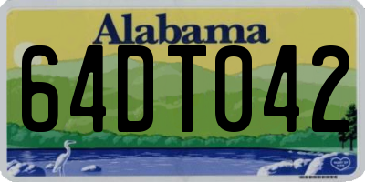 AL license plate 64DT042