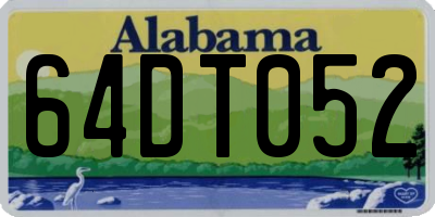 AL license plate 64DT052