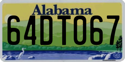 AL license plate 64DT067