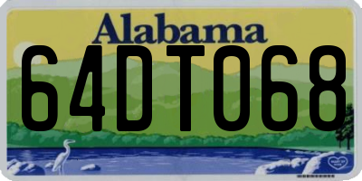 AL license plate 64DT068