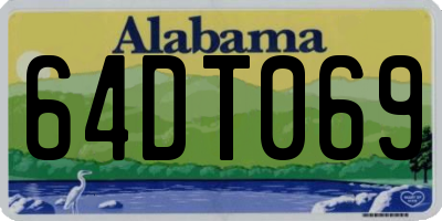 AL license plate 64DT069
