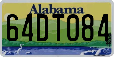 AL license plate 64DT084