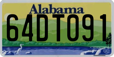 AL license plate 64DT091