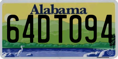 AL license plate 64DT094