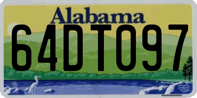 AL license plate 64DT097