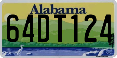 AL license plate 64DT124
