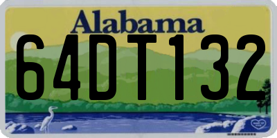 AL license plate 64DT132