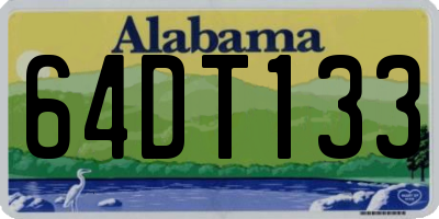 AL license plate 64DT133
