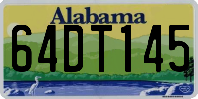 AL license plate 64DT145