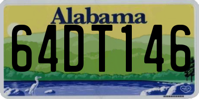 AL license plate 64DT146