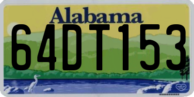 AL license plate 64DT153