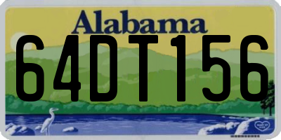 AL license plate 64DT156