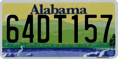 AL license plate 64DT157
