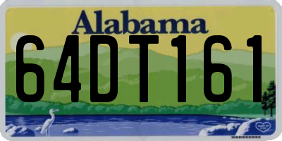 AL license plate 64DT161