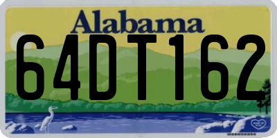 AL license plate 64DT162
