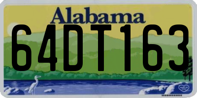 AL license plate 64DT163