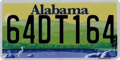 AL license plate 64DT164