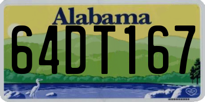 AL license plate 64DT167