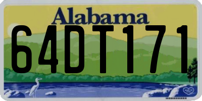 AL license plate 64DT171