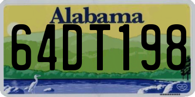 AL license plate 64DT198