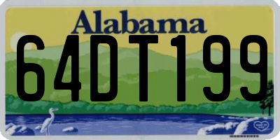 AL license plate 64DT199